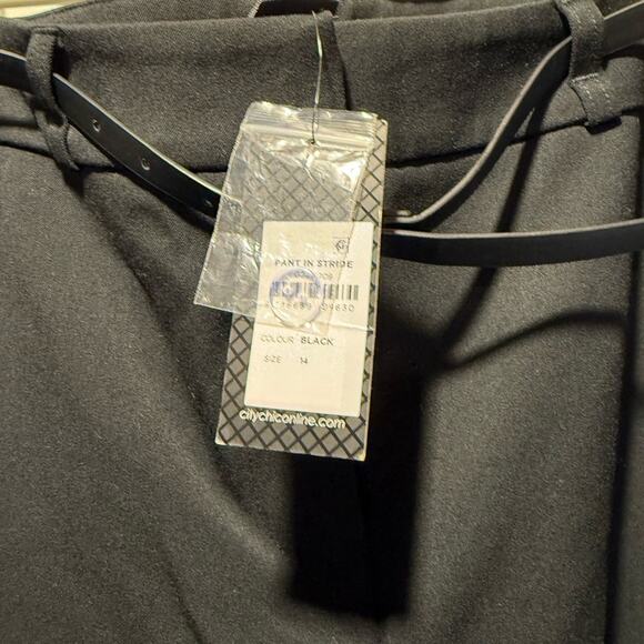 City Chic Black Pants with Belt - Picture 9 of 9